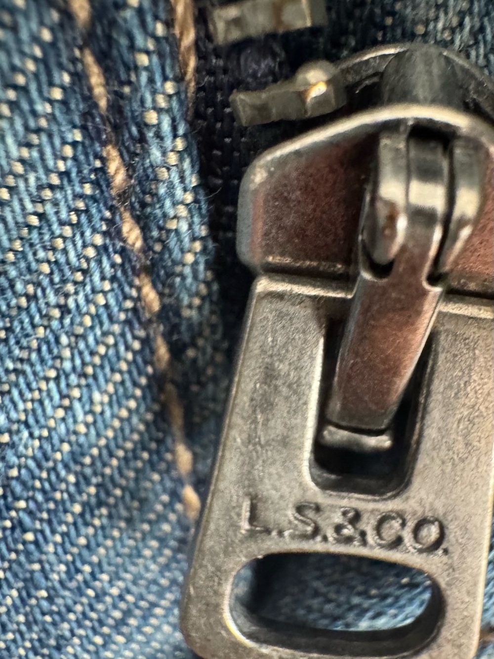 Vintage LEVI'S 514 Jeans Slim Straight 36 x 30 Leather Trim & Multicolor Threads - Picture 10 of 14